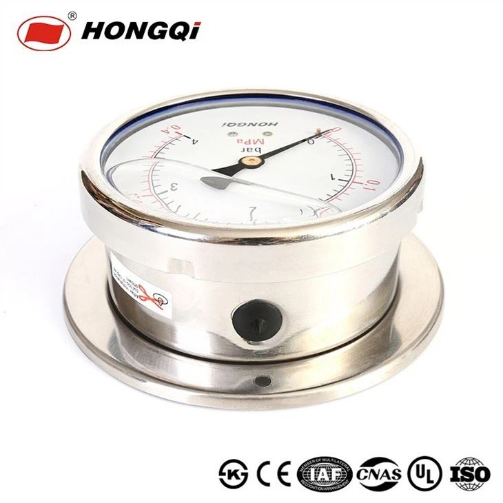Liquid Filled Bottom Pressure Gauge Dial 2.5