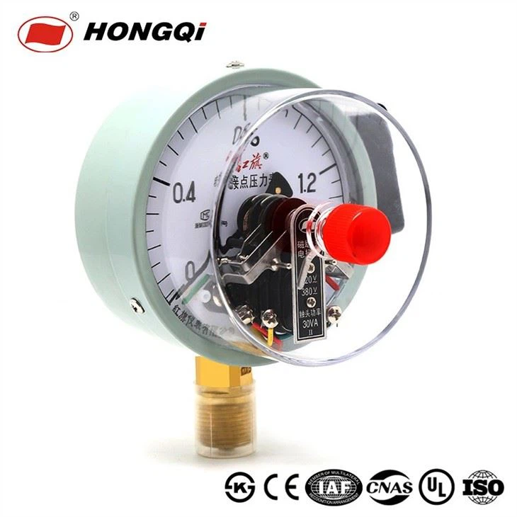 Magnetic Alarm Electric Contact Pressure Gauge Manometer Negative Pressure Gauge